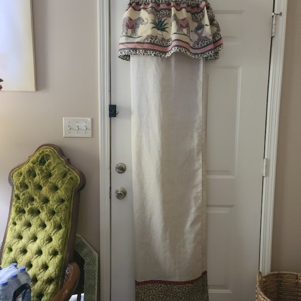 Vintage Boho Elephant Shower Curtain 69" X 71" - Picture 3 of 11